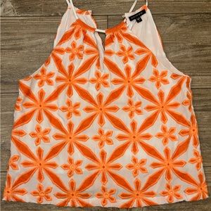 Beautiful white & orange tank